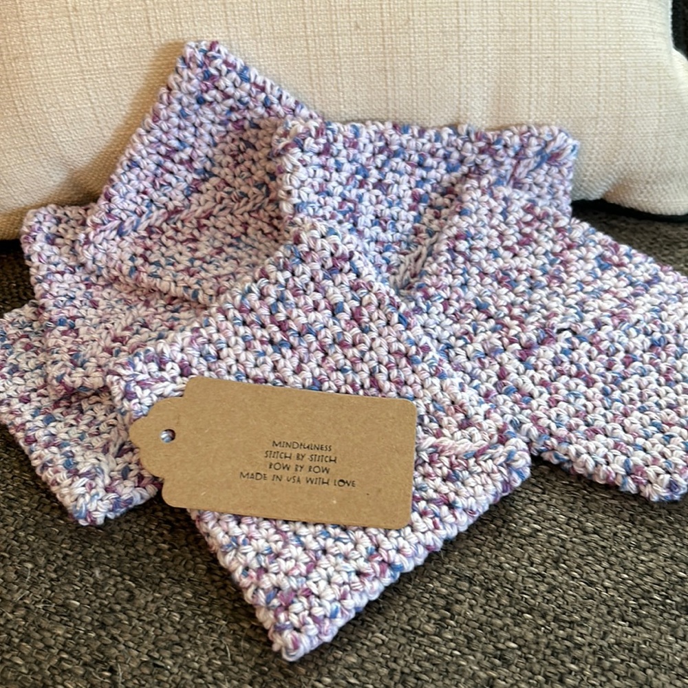 NWT 6 Coasters Made in USA with 100% recycled cotton! Perfect to use as trivet